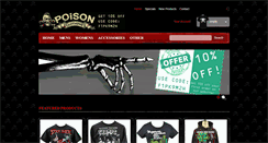 Desktop Screenshot of poisonclothing.com